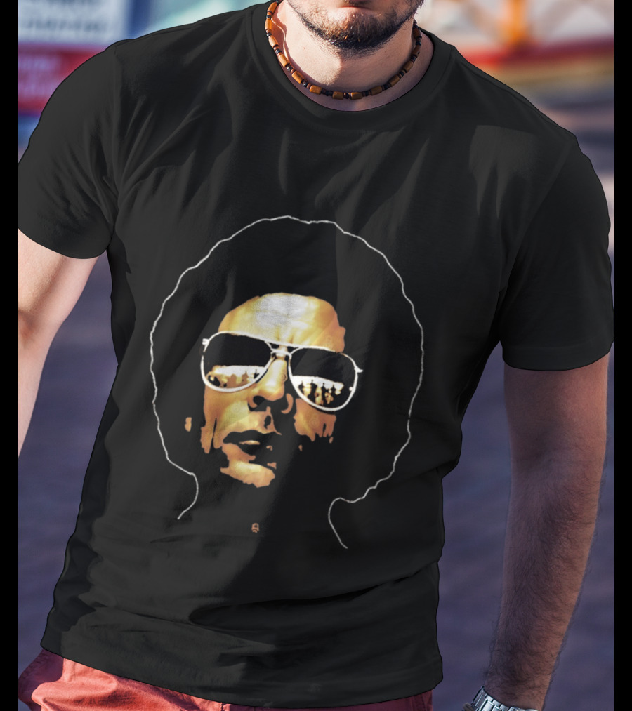 Muammar Gaddafi Afro Sunglasses T-Shirt