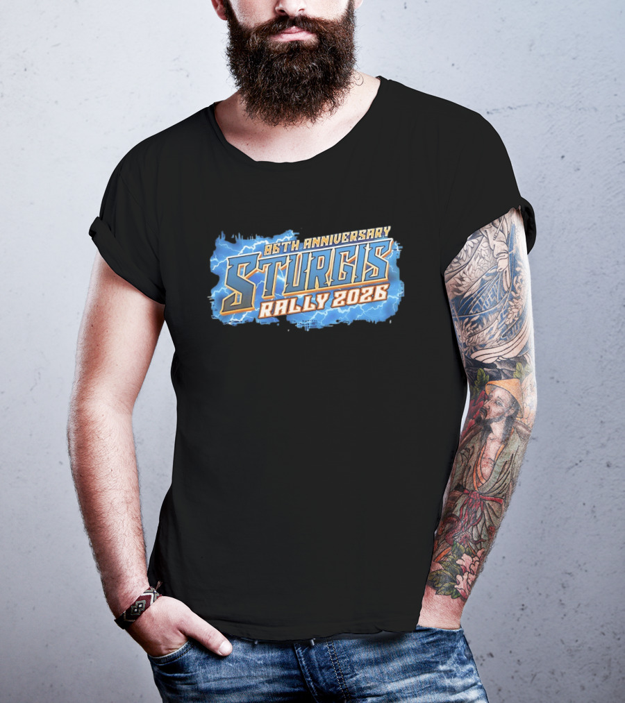 86th Anniversary Sturgis Rally 2026 Lightning T-Shirt