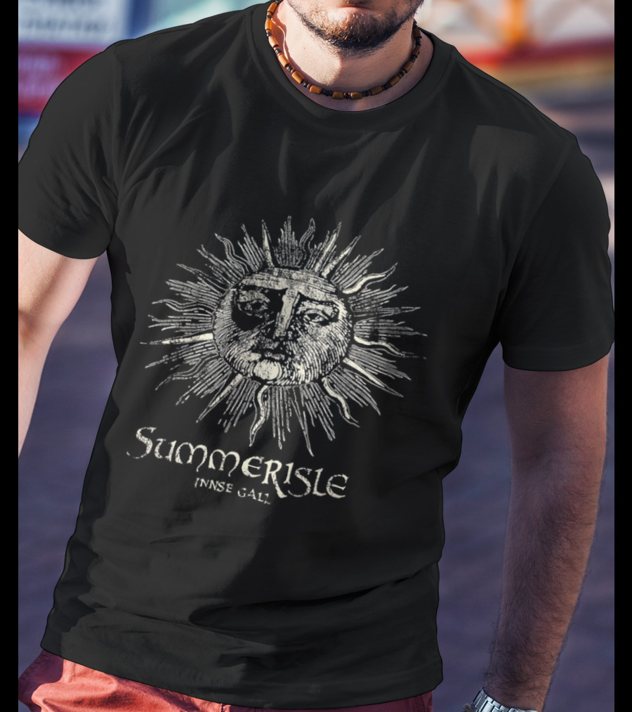 Summerisle Innse Gall Sun Face Pagan Horror Occult Folk Movie Reference T-Shirt