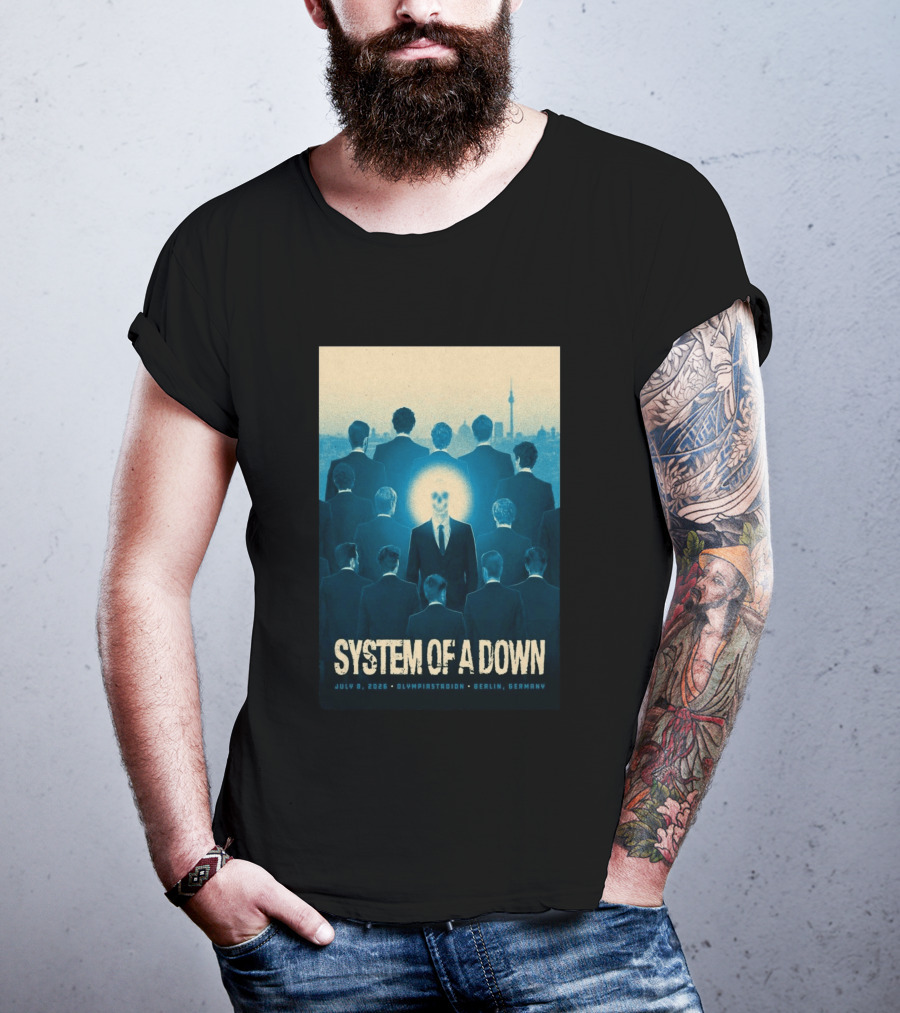 System Of A Down July 8 2026 Olympiastadion Berlin Germany T-Shirt