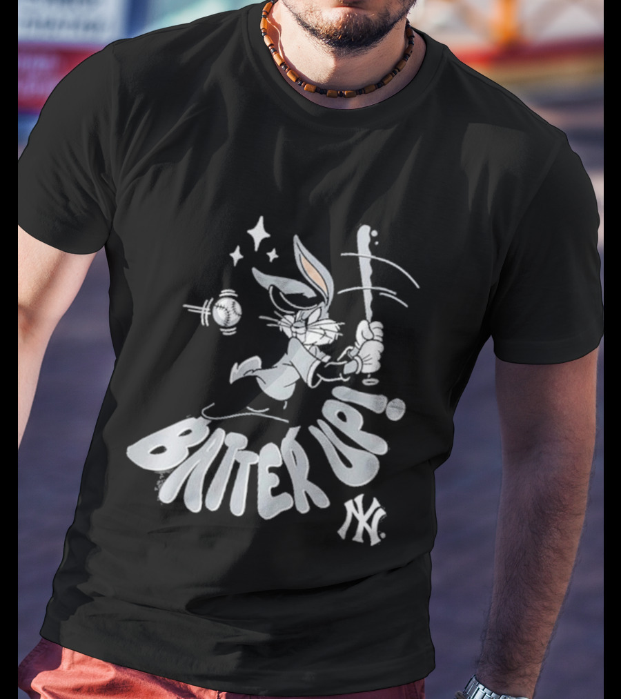 New York Yankees X Looney Tunes Batter Up Bugs Bunny 2026 T-Shirt