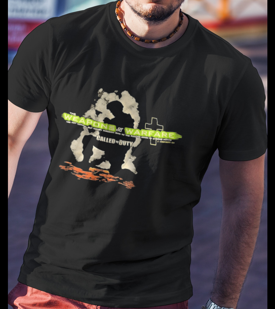 Weapons Of Warfare Call Of Duty Cross T-Shirt