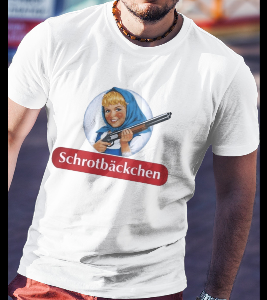 Versager Clothing Schrotbäckchen Girl With Blue Hood And Shotgun T-Shirt