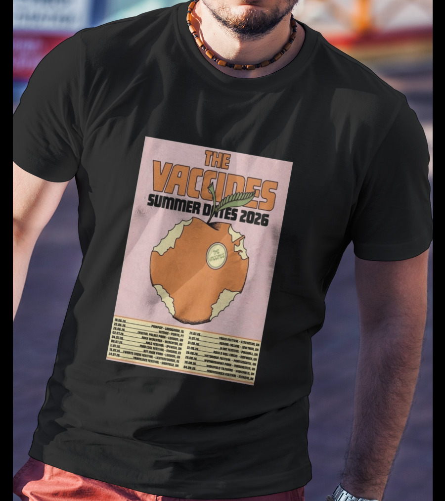The Vaccines Summer Dates 2026 Tour UK And Europe Concert Schedule T-Shirt