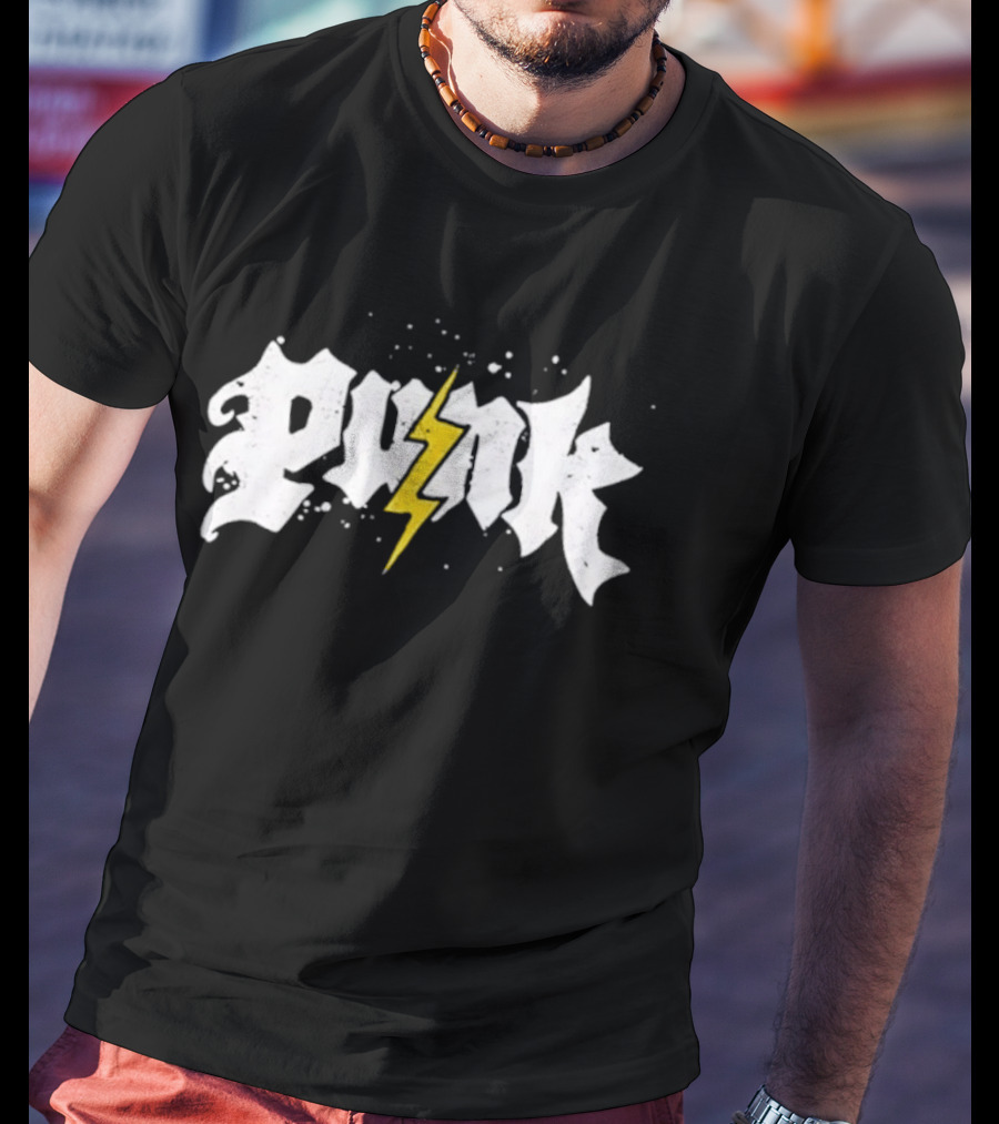 WWE CM Punk Lightning Bolt T-Shirt