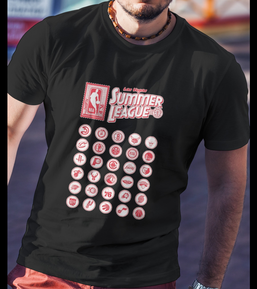 Las Vegas Summer League NBA Team Logos Collection T-Shirt