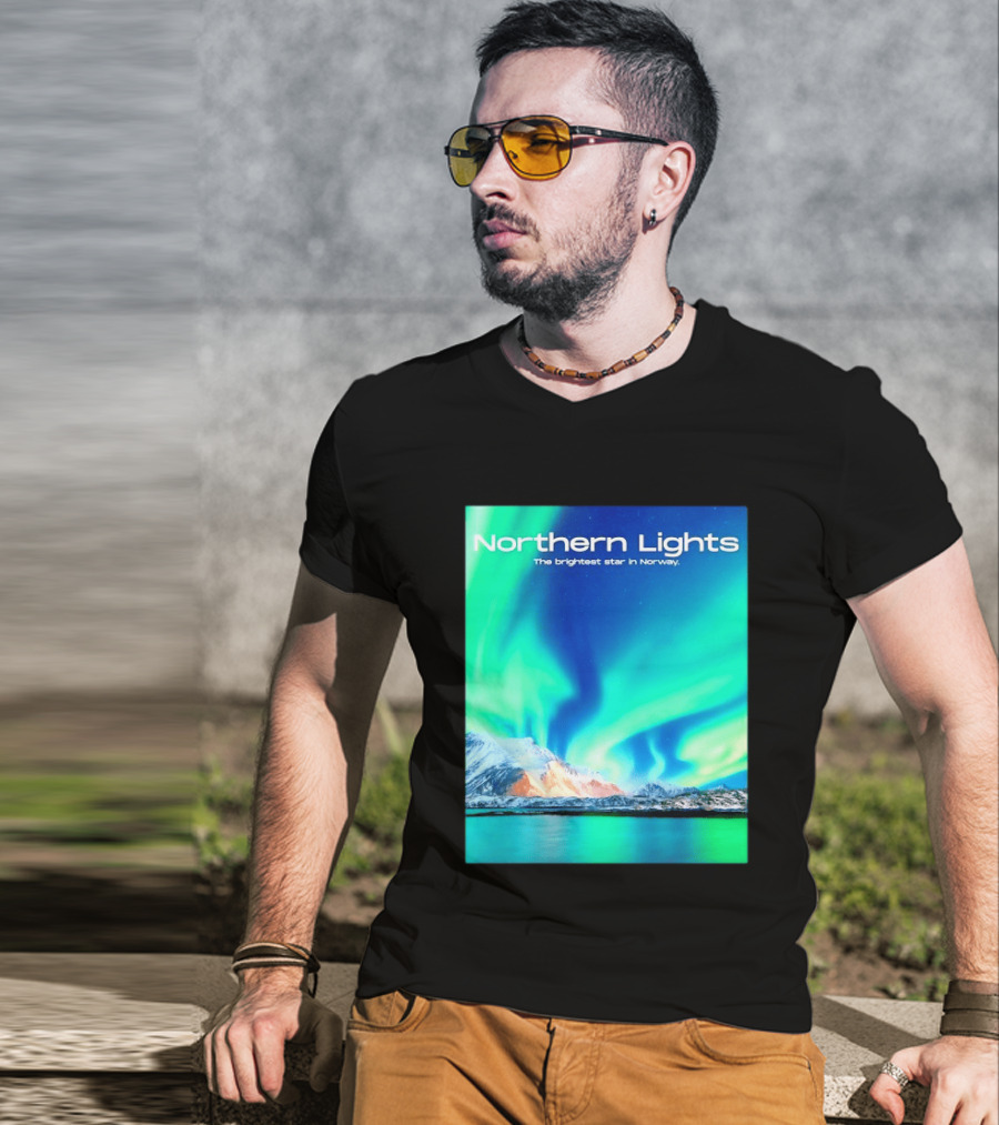 Northern Lights The Brightest Star In Norway T-Shirt