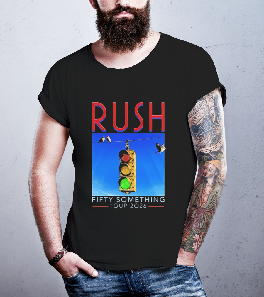 Rush Fifty Something Tour 2026 Traffic Light T-Shirt