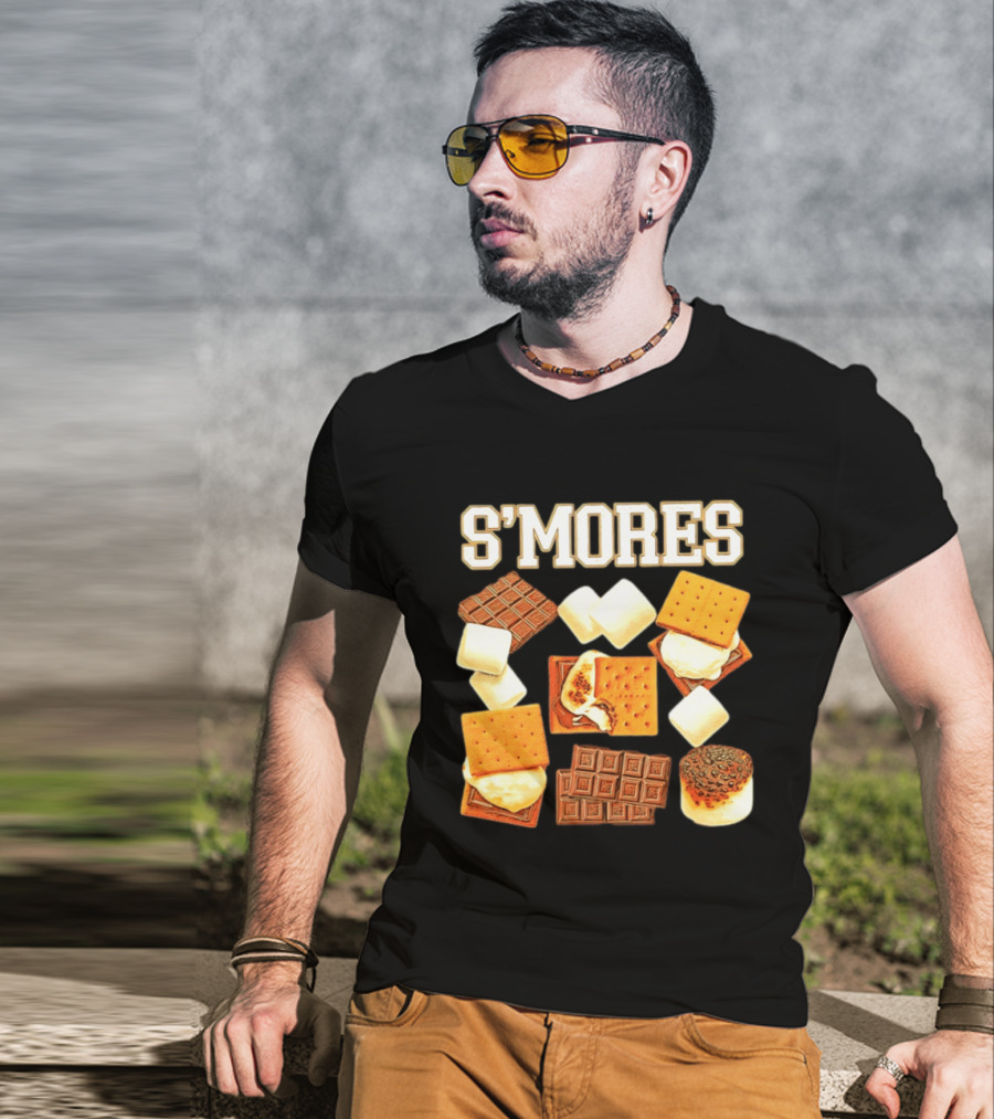 S'mores Marshmallow Chocolate Graham Cracker Delight T-Shirt