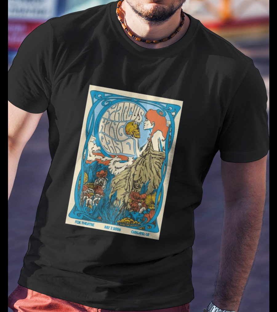 Marcus King Band Fox Theatre Oakland CA July 7 2026 Vintage Psychedelic T-Shirt
