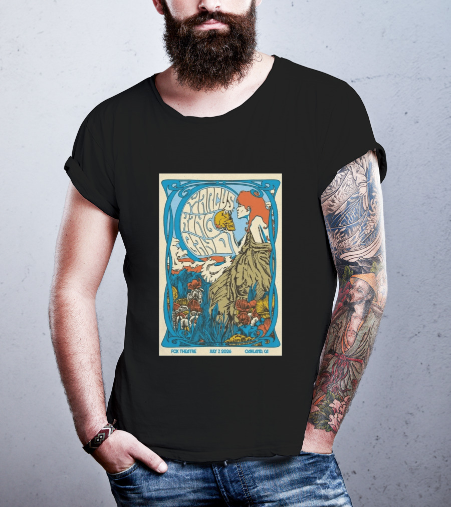 Marcus King Band Fox Theatre Oakland CA July 7 2026 Vintage Psychedelic T-Shirt