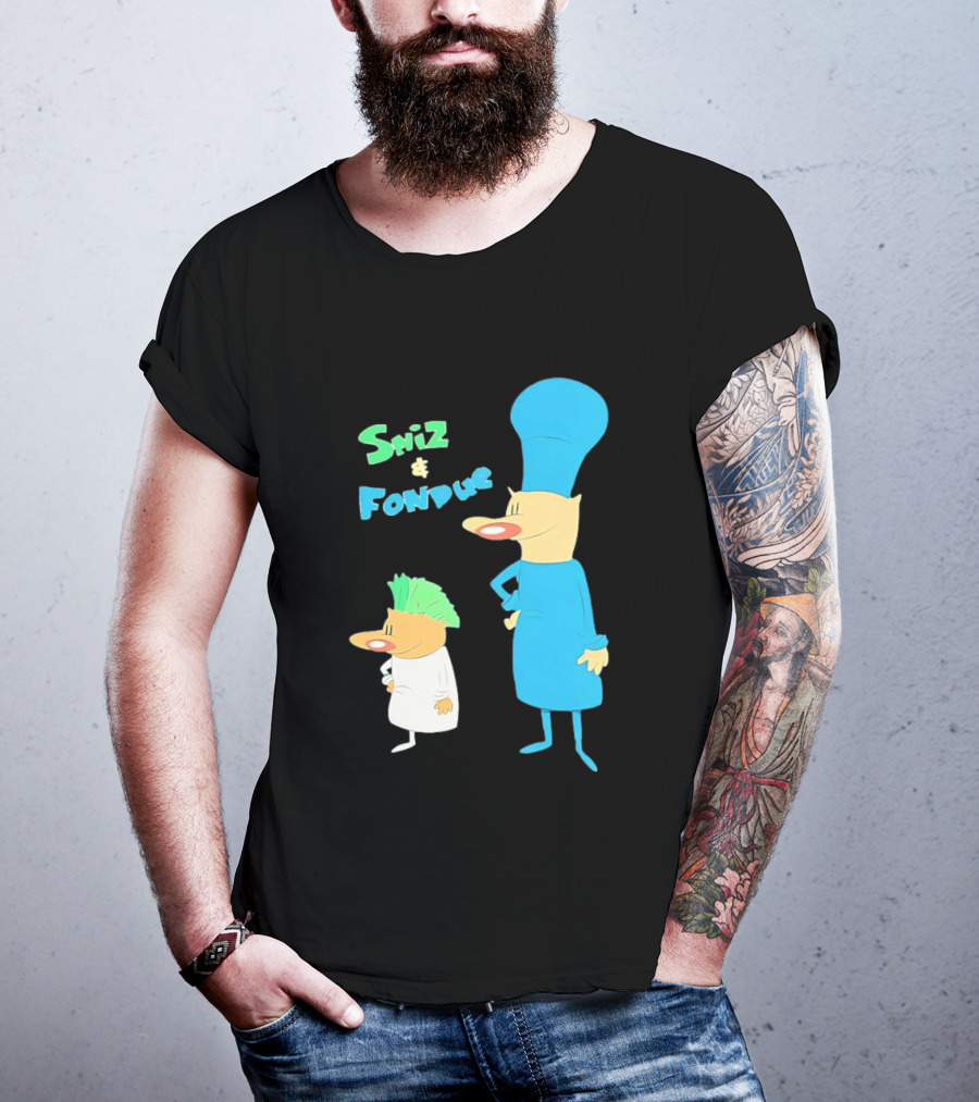 Sniz And Fondue Characters From Nickelodeon 90s Cartoon Series T-Shirt
