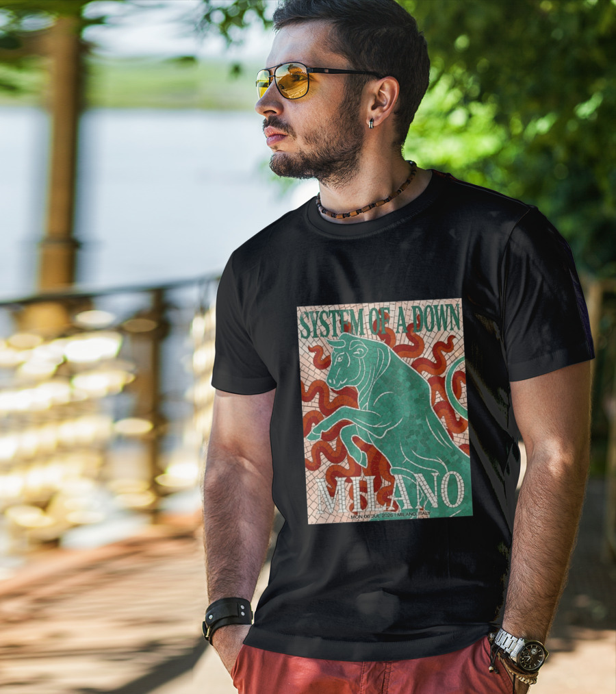 System Of A Down Milano Italy 6 July 2026 Exclusive Pop Up Shop T-Shirt
