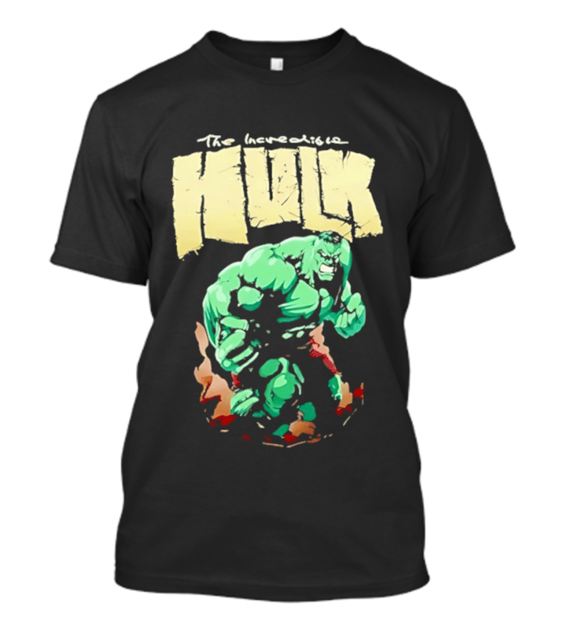 The Incredible Hulk Marvel Comic Retro Watercolor T-Shirt