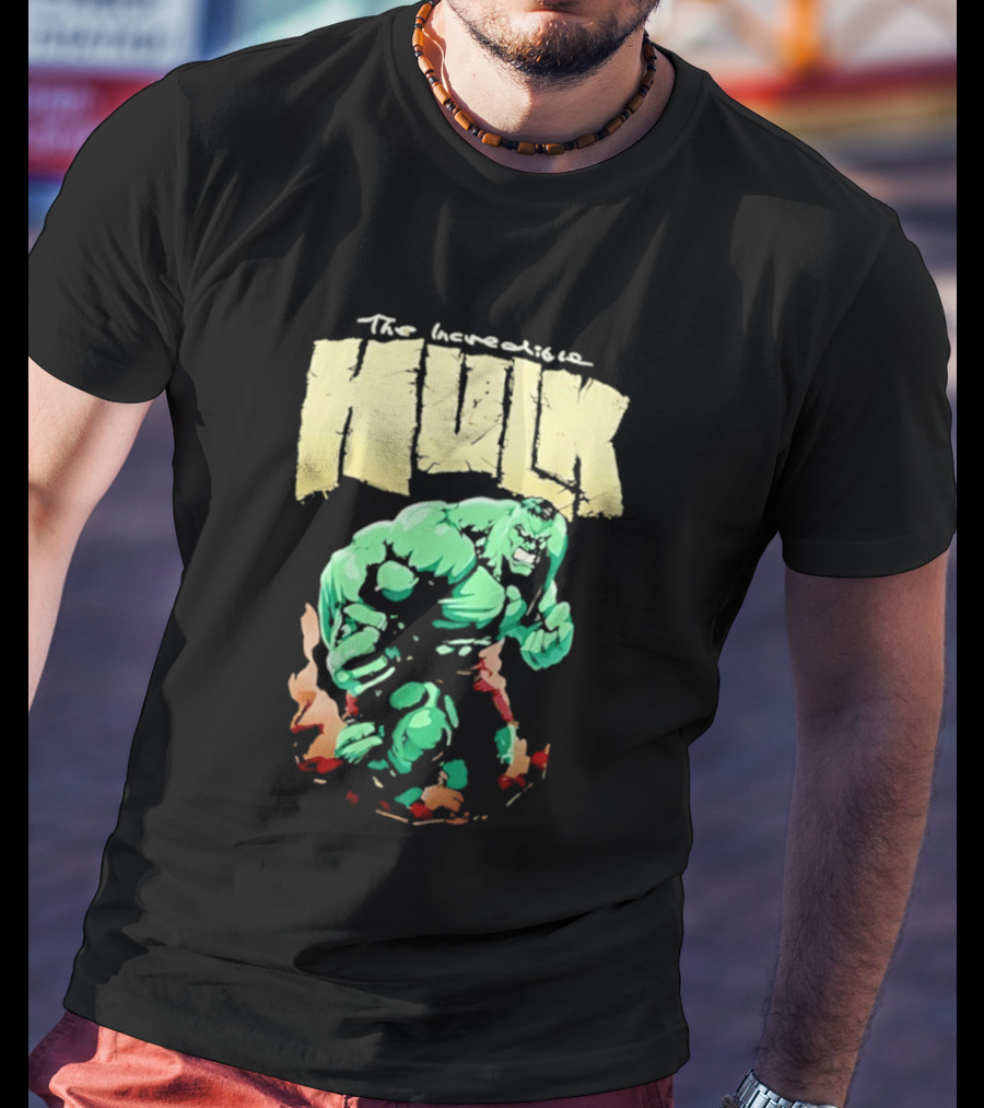 The Incredible Hulk Marvel Comic Retro Watercolor T-Shirt
