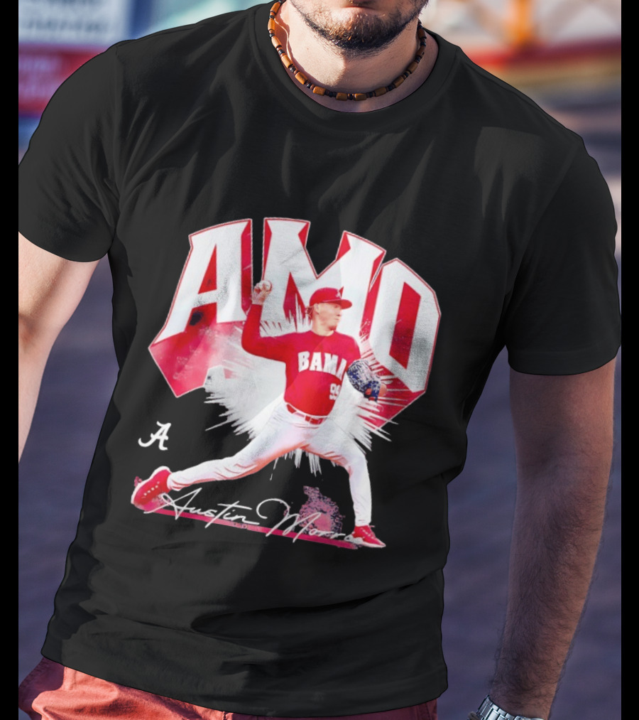 Austin Morris NCAA Baseball Alabama Crimson Tide Collage T-Shirt