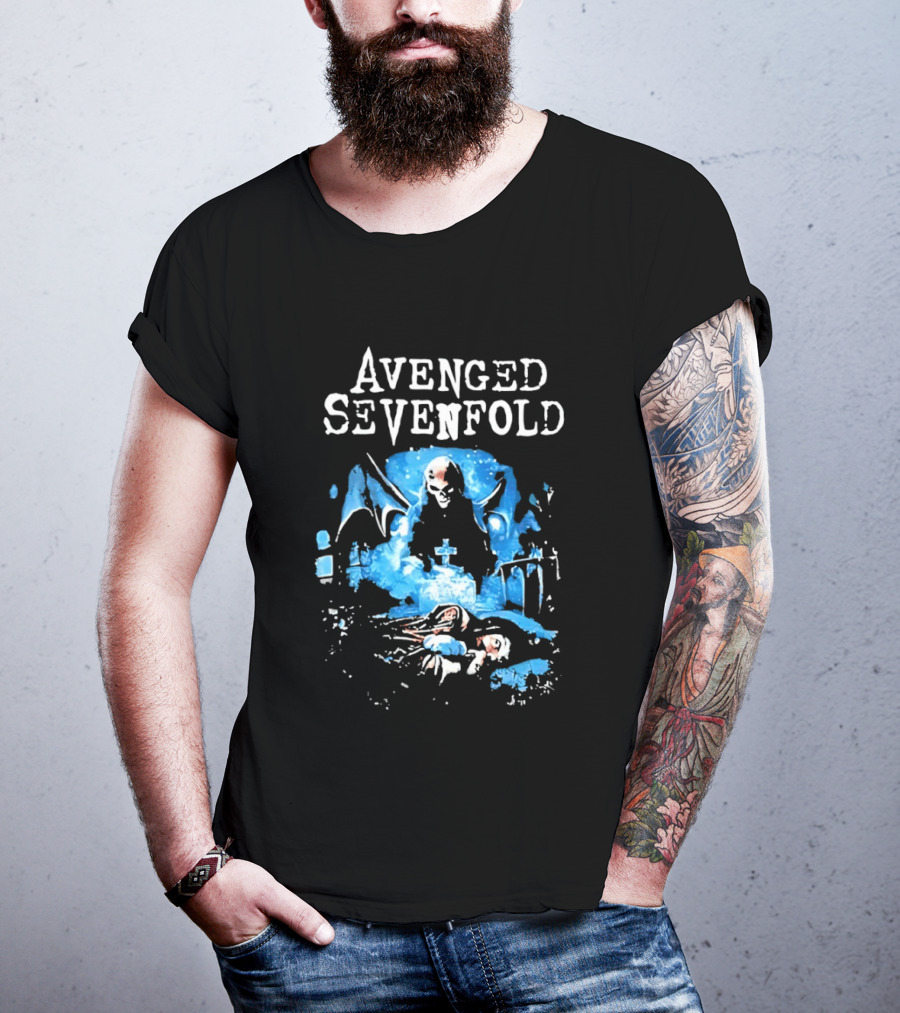 Avenged Sevenfold Grim Reaper Grave Heavy Metal T-Shirt