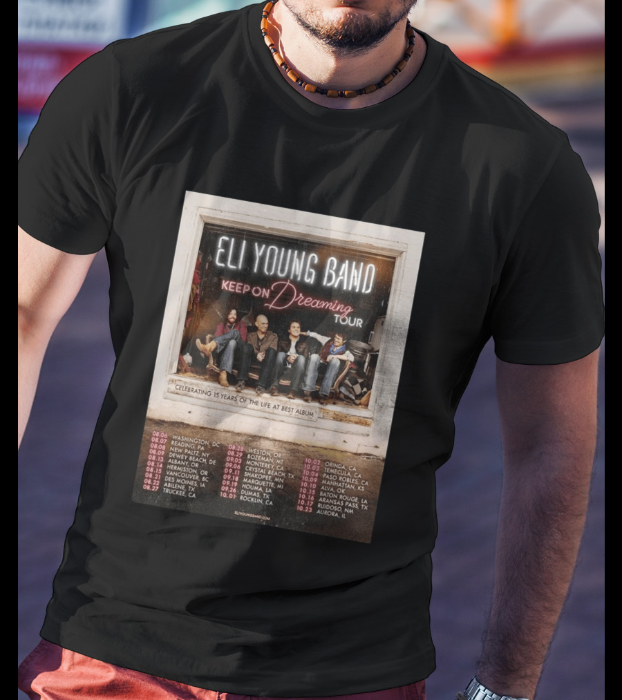 Eli Young Band Keep On Dreaming Tour USA 2026 T-Shirt