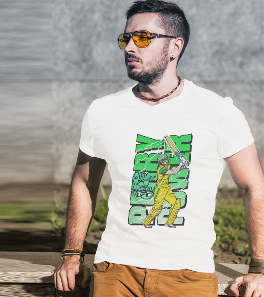 Ellyse Perry Australian Power Cricket Player Australia T-Shirt