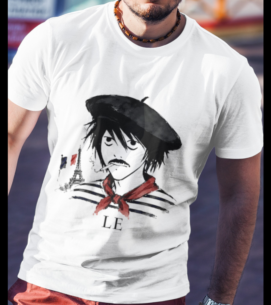 LE D. Note L Death Note Eiffel Tower France T-Shirt