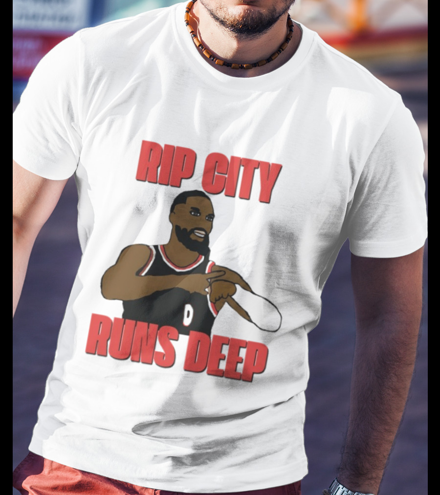 RIP City Runs Deep Basketball Tribute Player 0 T-Shirt