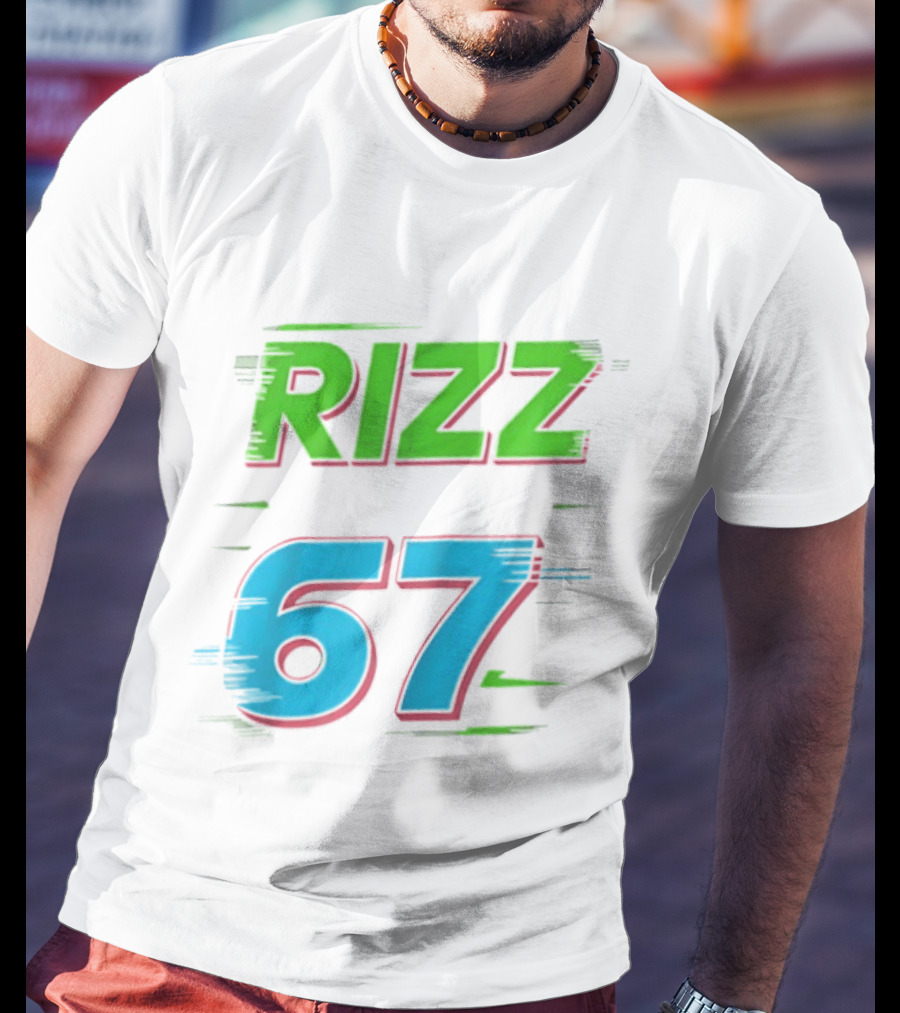 Rizz 67 Colorful Brushstroke T-Shirt
