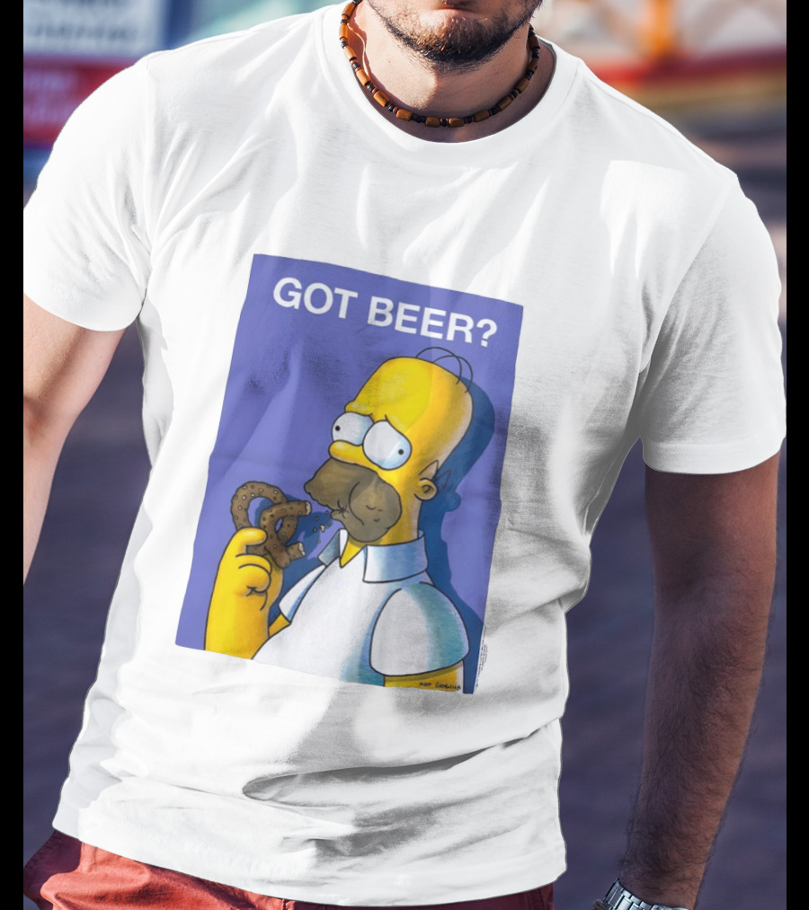 Got Beer Homer Eating Pretzel T-Shirt