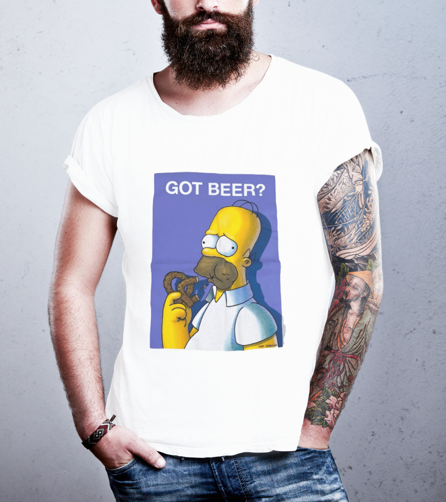 Got Beer Homer Eating Pretzel T-Shirt