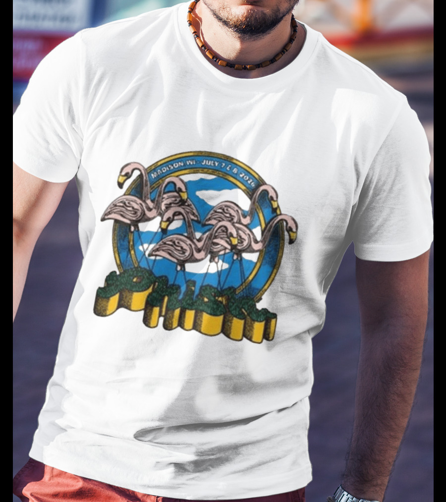 Madison WI July 7 8 2026 Phish Flamingos Event T-Shirt