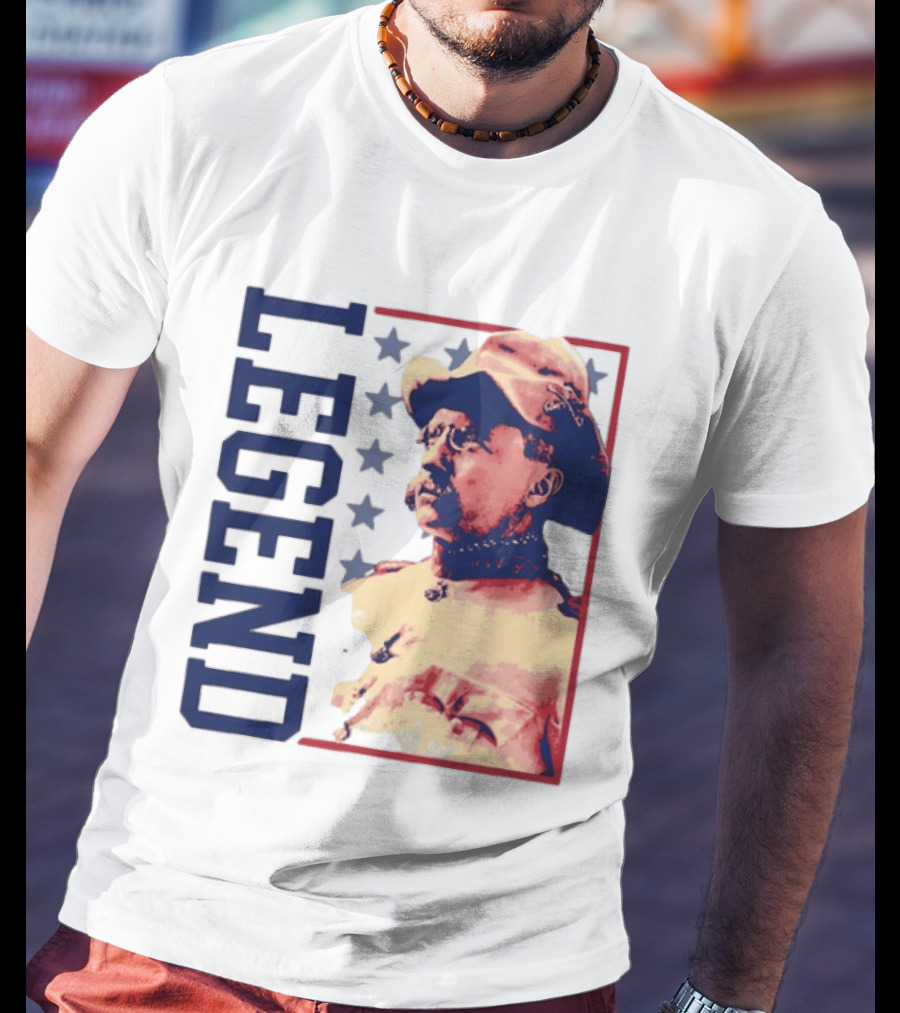 Legend Teddy Roosevelt Stars Iconic Figure T-Shirt