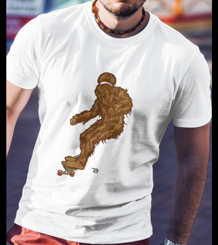 Ames Bros Skater Bigfoot Sasquatch Skateboard Legend T-Shirt