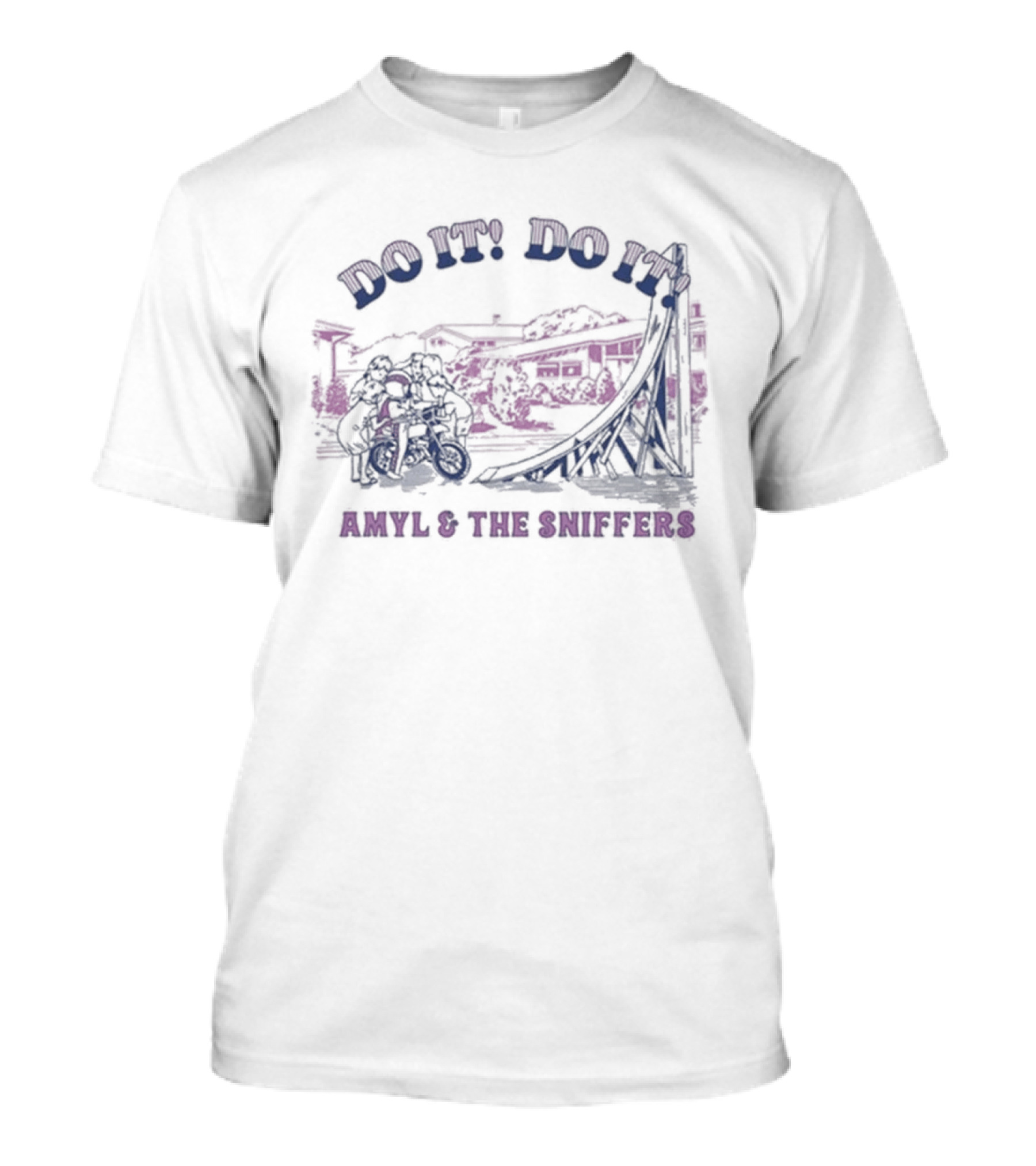 Amyl & The Sniffers Do It Do It Vintage Train Scene T-Shirt