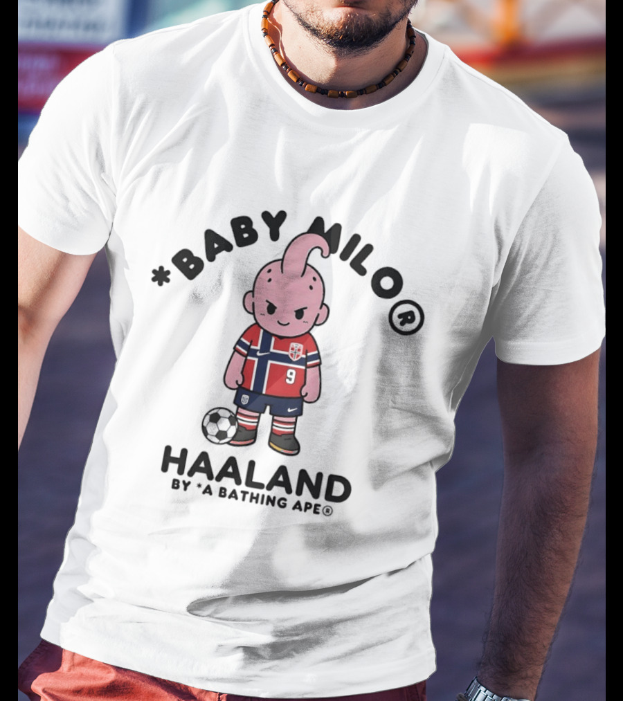 Baby Milo Haaland A Bathing Ape Norway Football T-Shirt