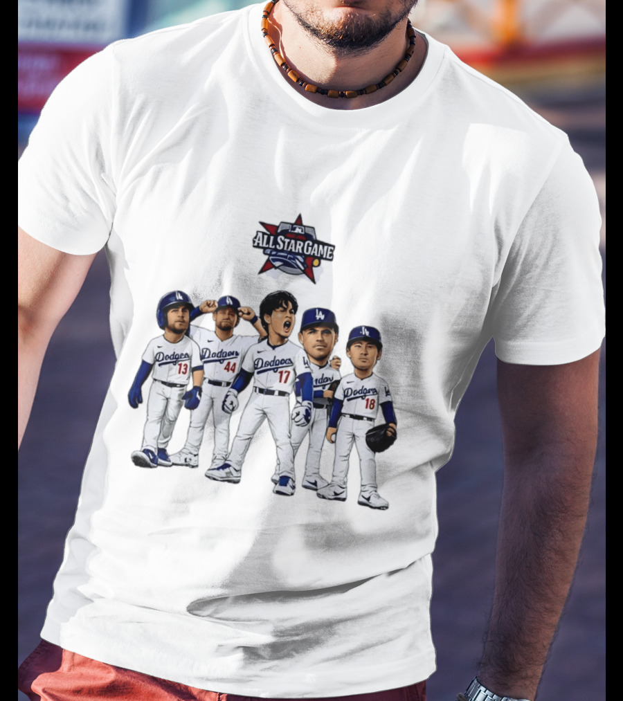 Los Angeles Dodgers All Star Game Shohei Ohtani Freddie Freeman Max Muncy Andy Pages Yoshinobu Yamamoto T-Shirt