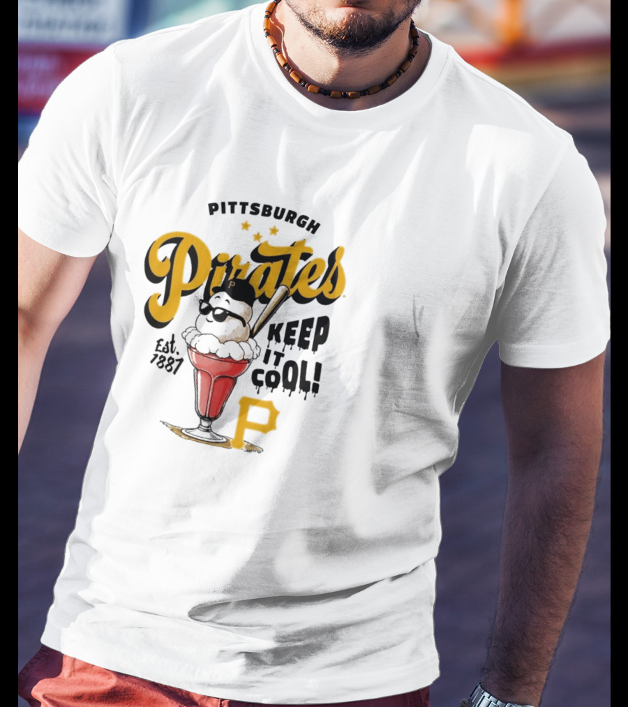 Pittsburgh Pirates Keep It Cool Est 1887 Ice Cream Sundae T-Shirt