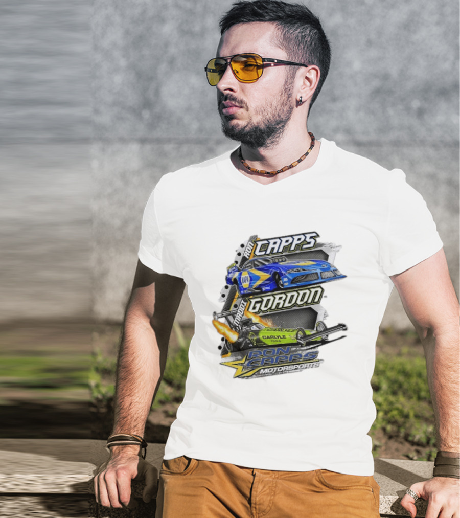 Ron Capps Motorsports Carlyle Tools Drag Racing Gordon Maddi T-Shirt