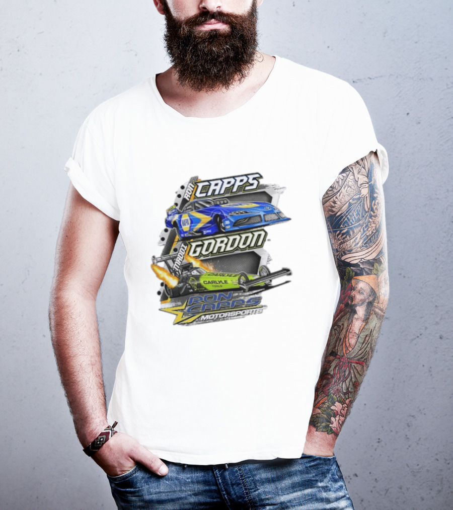 Ron Capps Motorsports Carlyle Tools Drag Racing Gordon Maddi T-Shirt