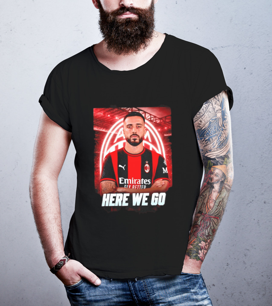 AC Milan Sign Mario Gila From Lazio Here We Go Soccer Transfer News T-Shirt