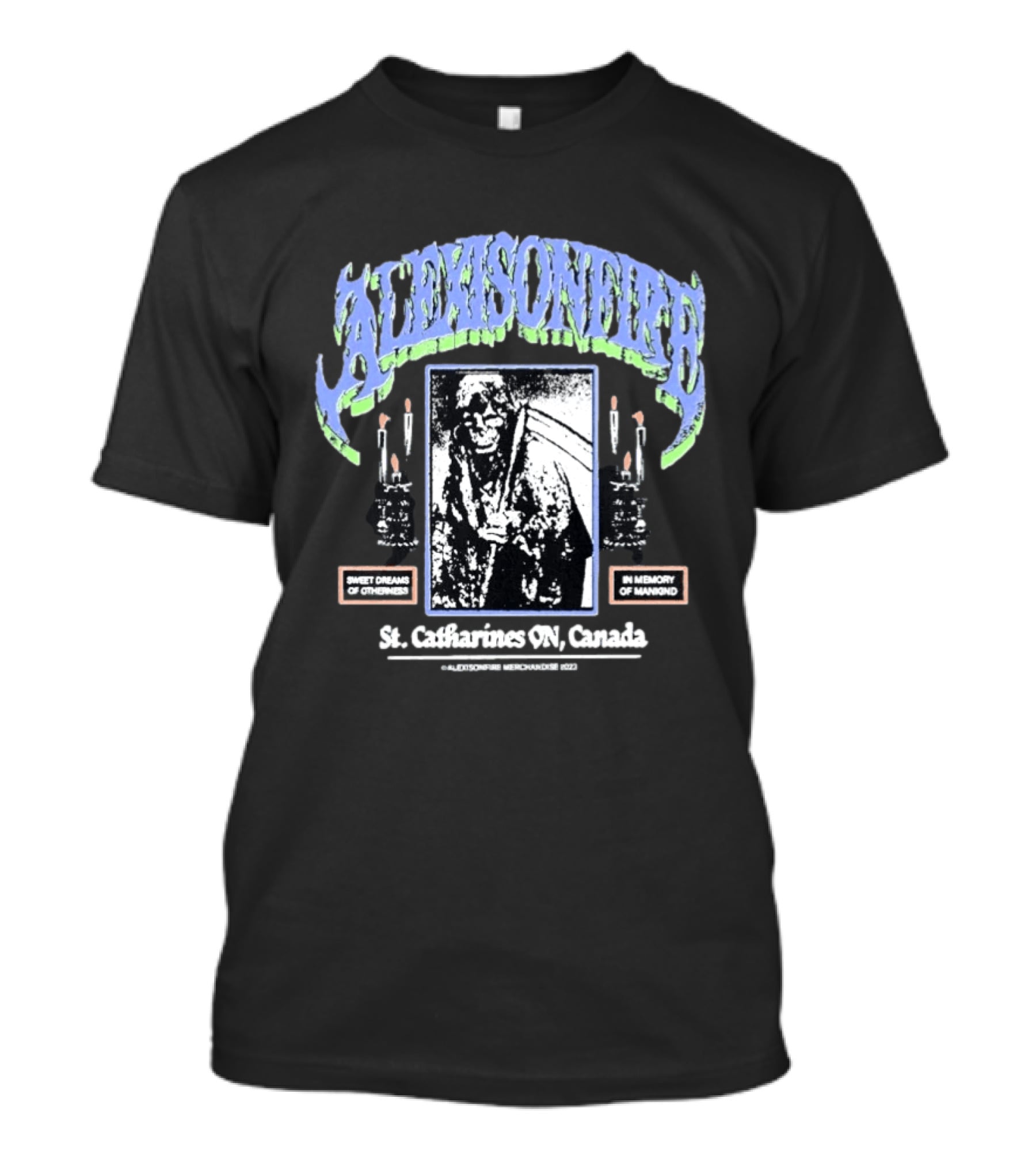 Alexisonfire St Catharines ON Canada Sweet Dreams Of Otherness In Memory Of Mankind Candle T-Shirt