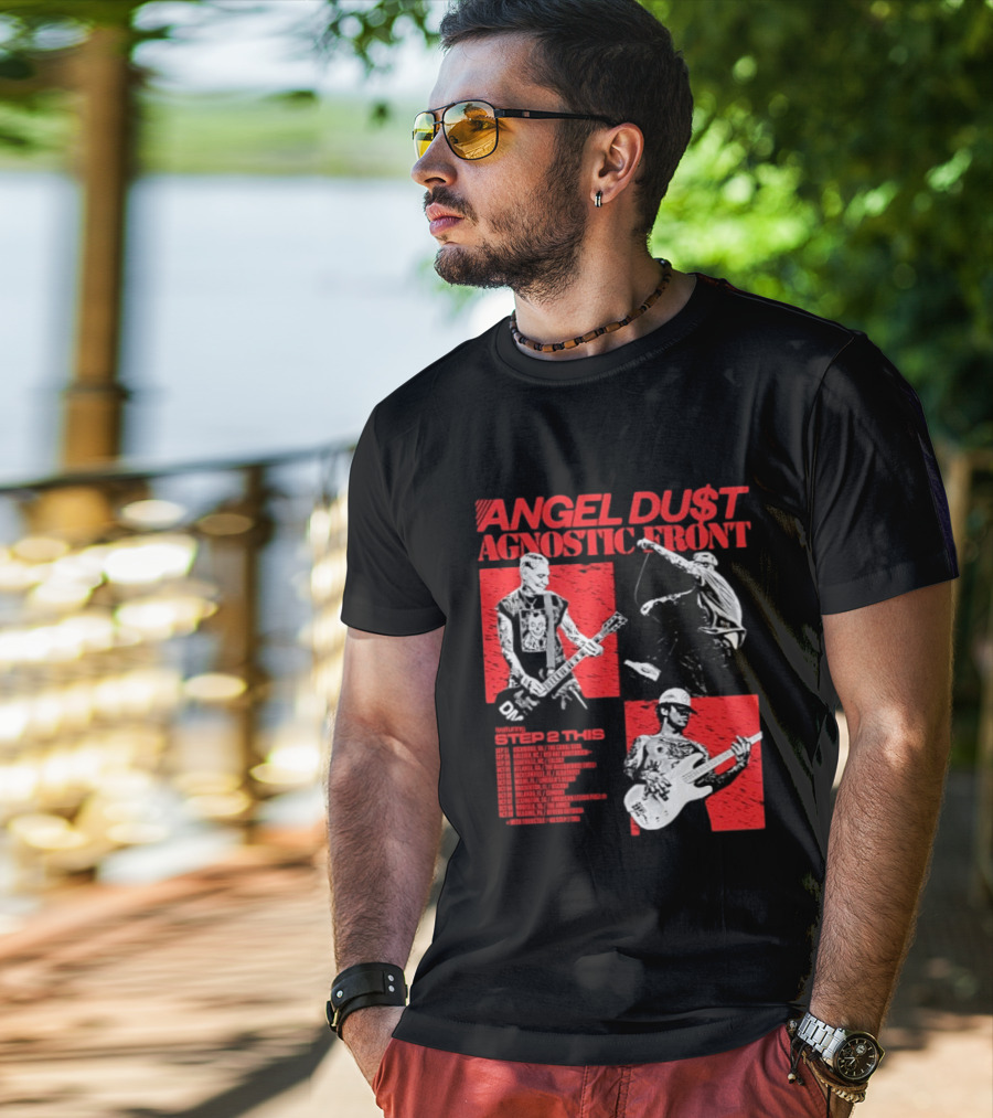 Angel Du$t Agnostic Front Featuring Step 2 This Tour Live Band Performance T-Shirt
