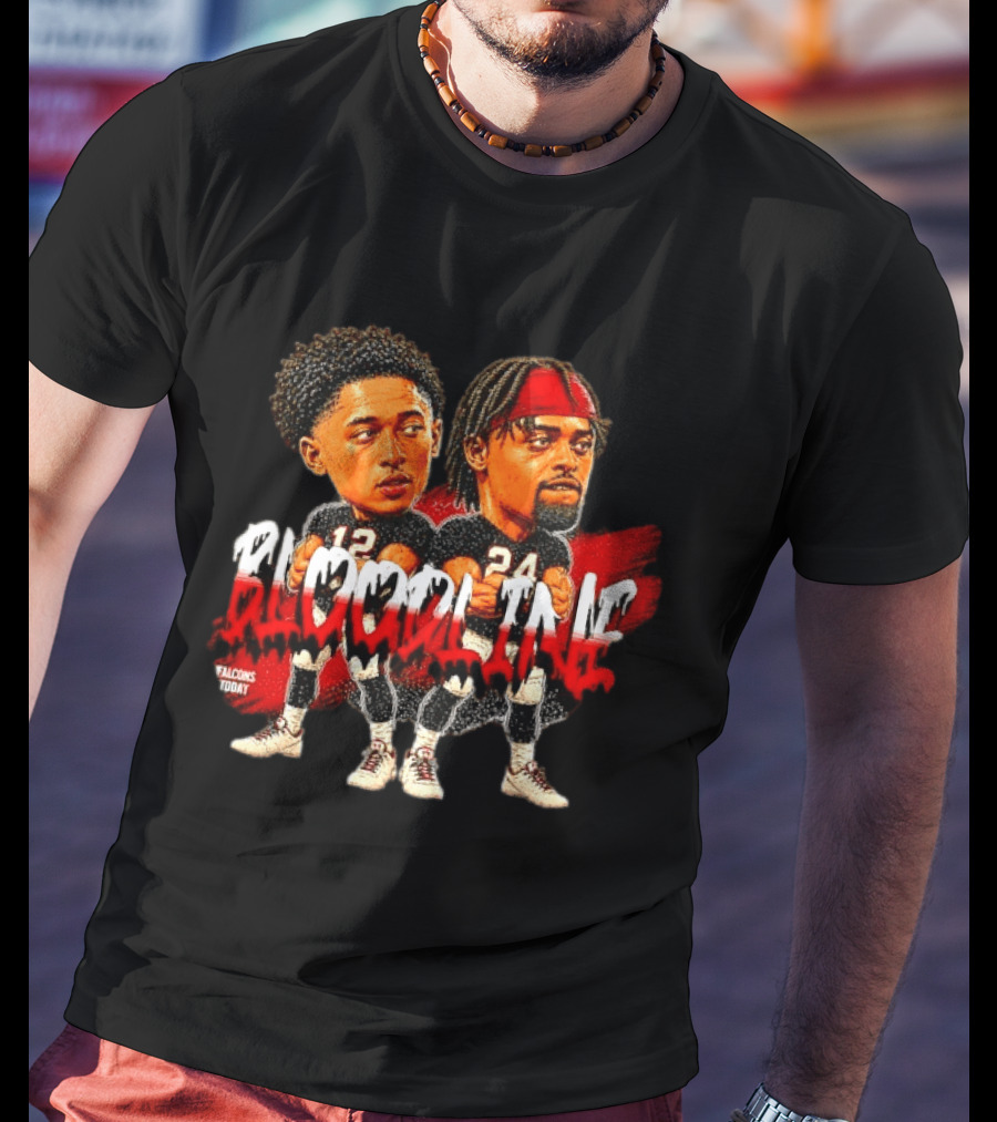 Bijan Robinson Drake London Atlanta Falcons Bloodline Falcons Today T-Shirt