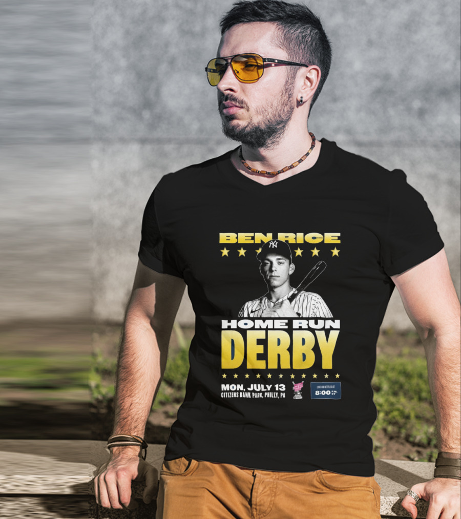 Ben Rice Home Run Derby July 13 Citizens Bank Park Philly Netflix 8 PM T-Shirt