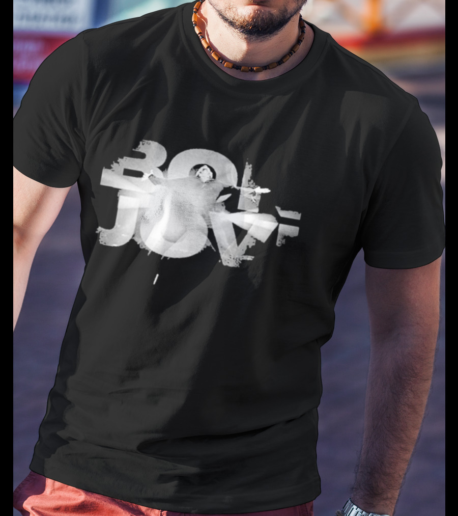 Bon Jovi Bright Light Graphic 80s T-Shirt
