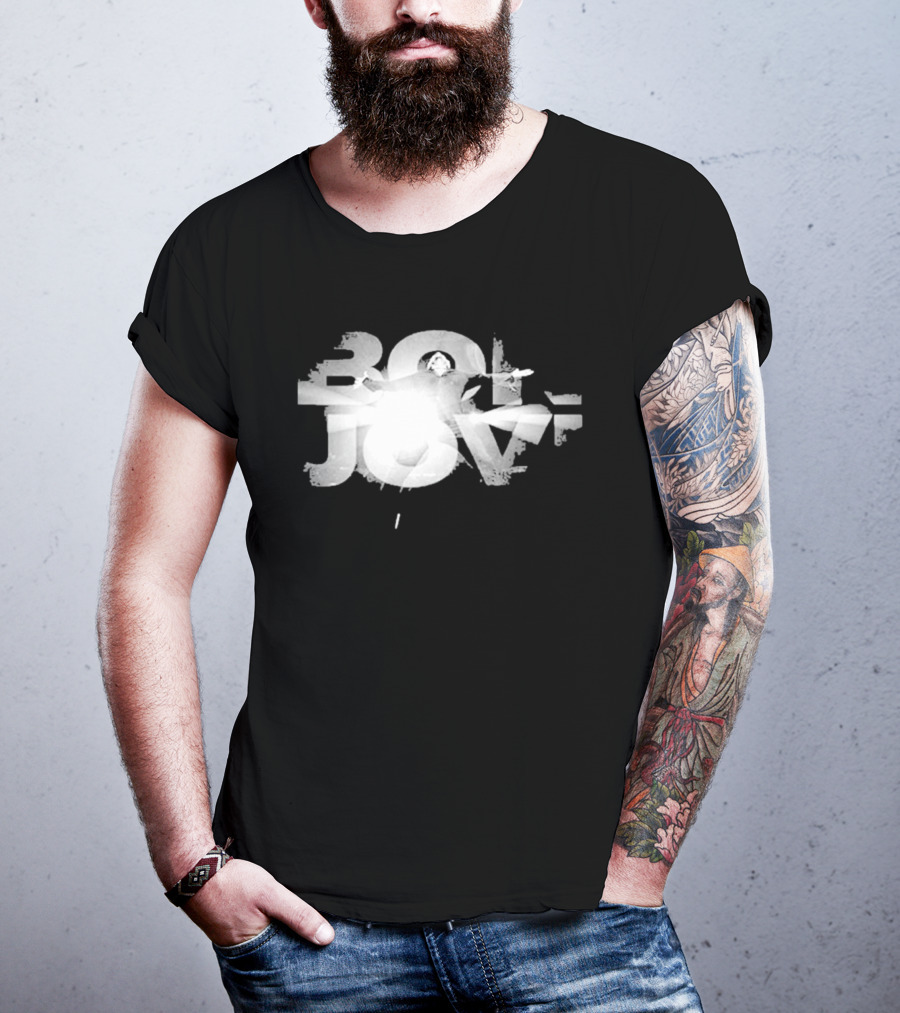 Bon Jovi Bright Light Graphic 80s T-Shirt
