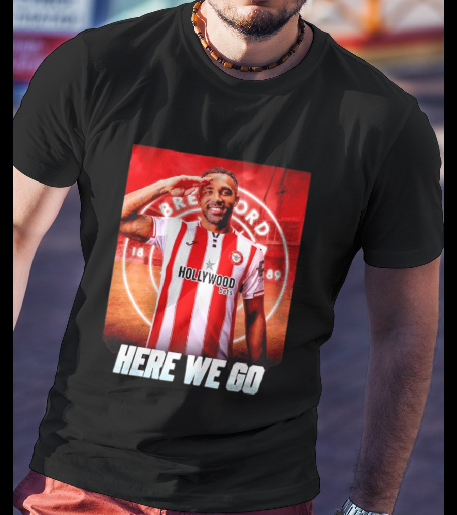 Brentford FC Callum Wilson Here We Go Hollywood Bets T-Shirt