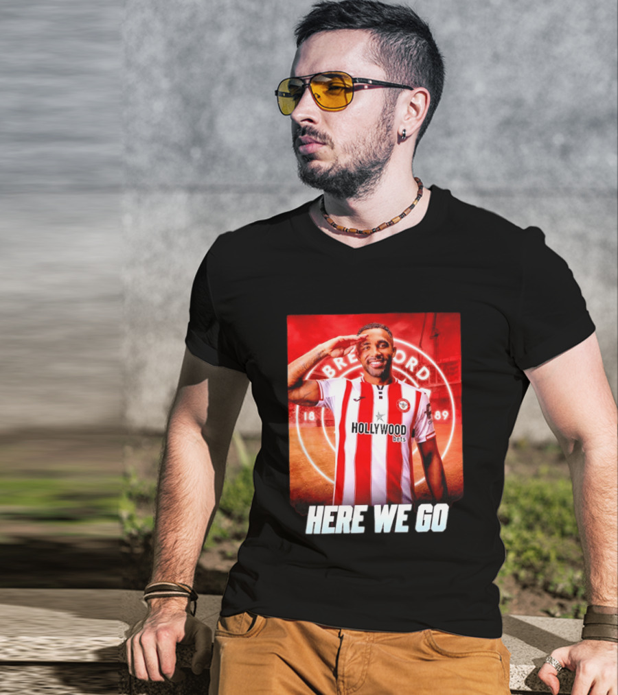 Brentford FC Callum Wilson Here We Go Hollywood Bets T-Shirt
