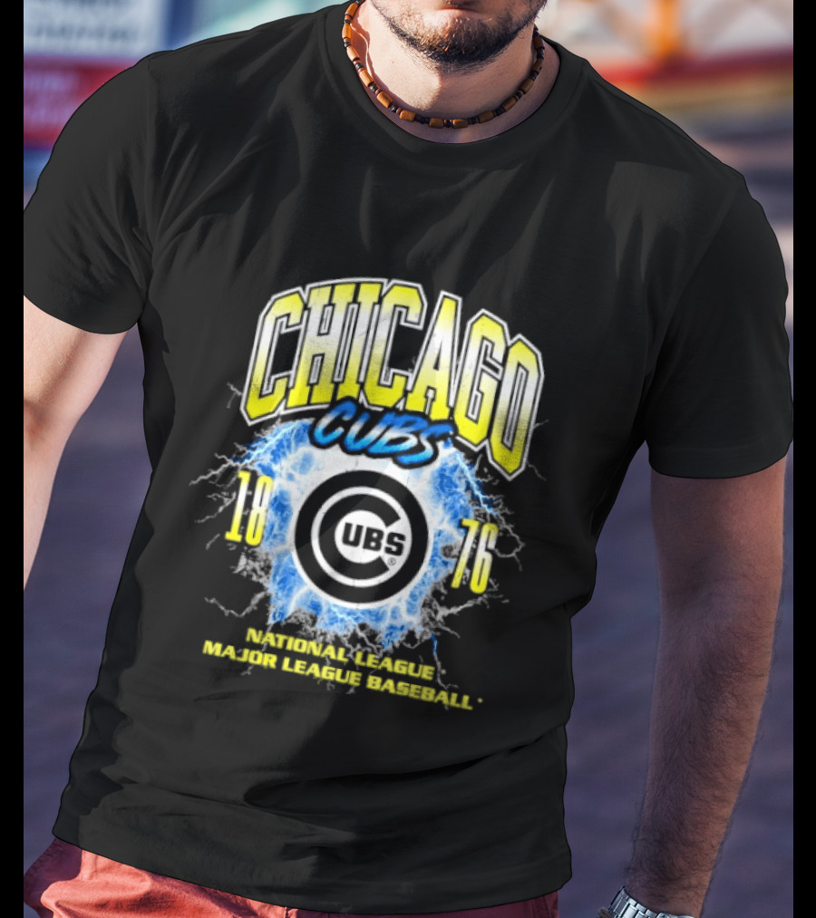 Chicago Cubs 1876 Vintage National League Major League Baseball Iconic Team T-Shirt