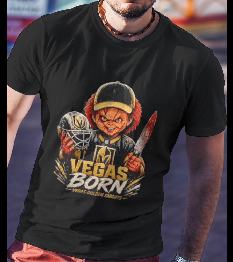 Vegas Born Chucky Vegas Golden Knights NHL T-Shirt