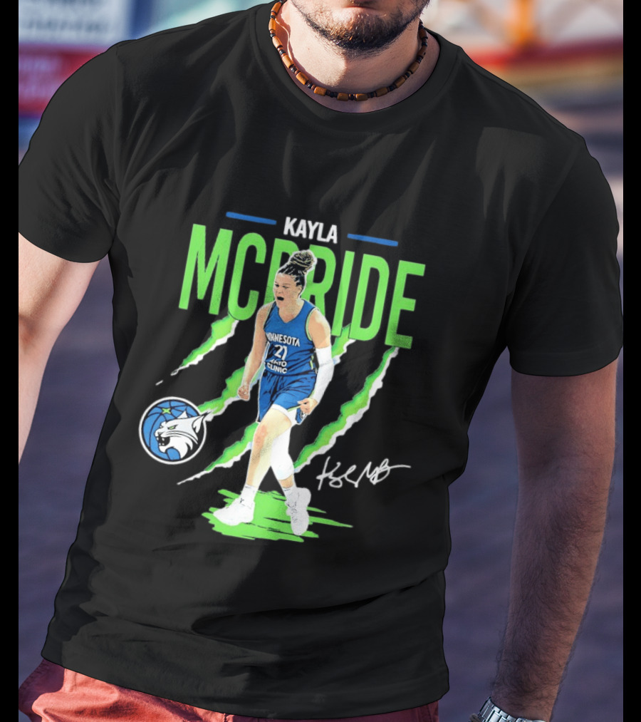 Kayla McBride Minnesota Lynx Mayo Clinic 21 Basketball T-Shirt