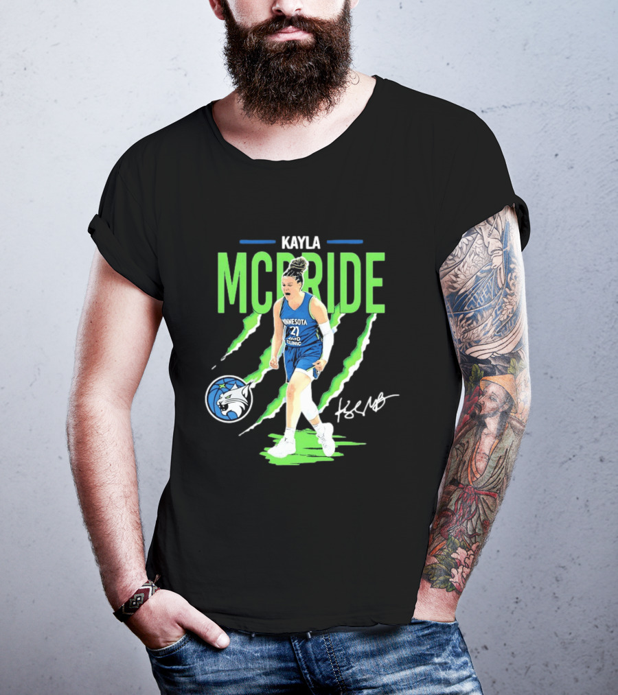 Kayla McBride Minnesota Lynx Mayo Clinic 21 Basketball T-Shirt